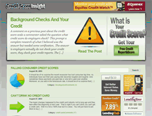 Tablet Screenshot of creditscoreinsight.com